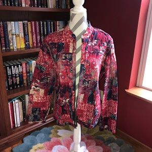 Christopher And Banks Colorful Blazer Size XL